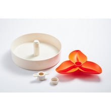 Load image into Gallery viewer, SPIN Interactive slow feed bowl Orange Bougainvillea