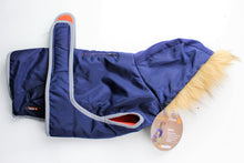 Load image into Gallery viewer, Quilted Navy Dog Coat