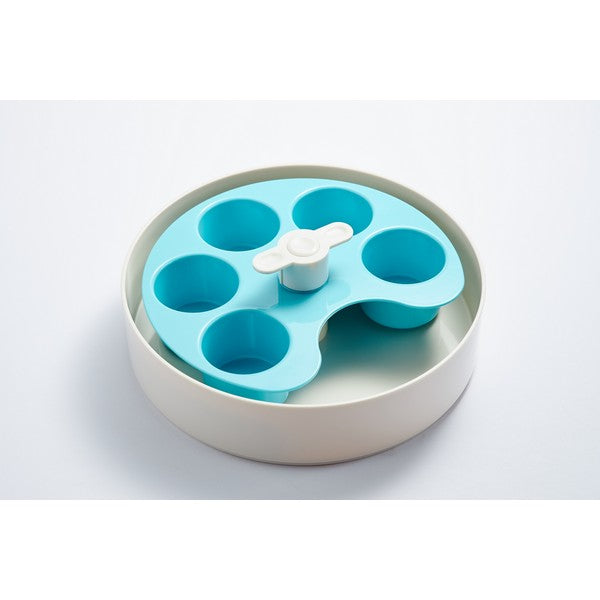 SPIN Interactive slow feed bowl Blue Palette