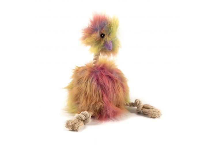 Fluffy Emu Rope Toy