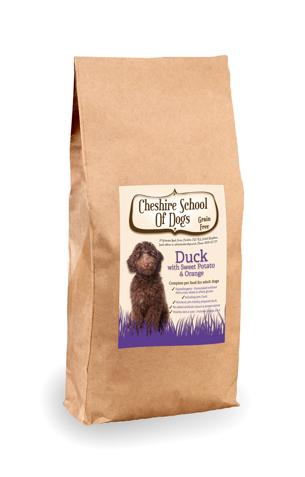 Grain Free - Duck with Sweet Potato & Orange - Complete Adult Dog Food