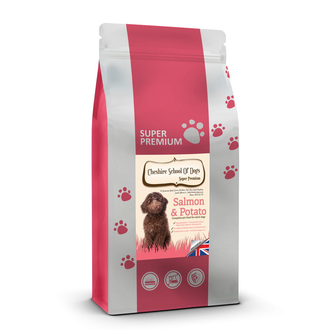 SUPER PREMIUM - Salmon & Potato - Complete Food for ADULT Dogs