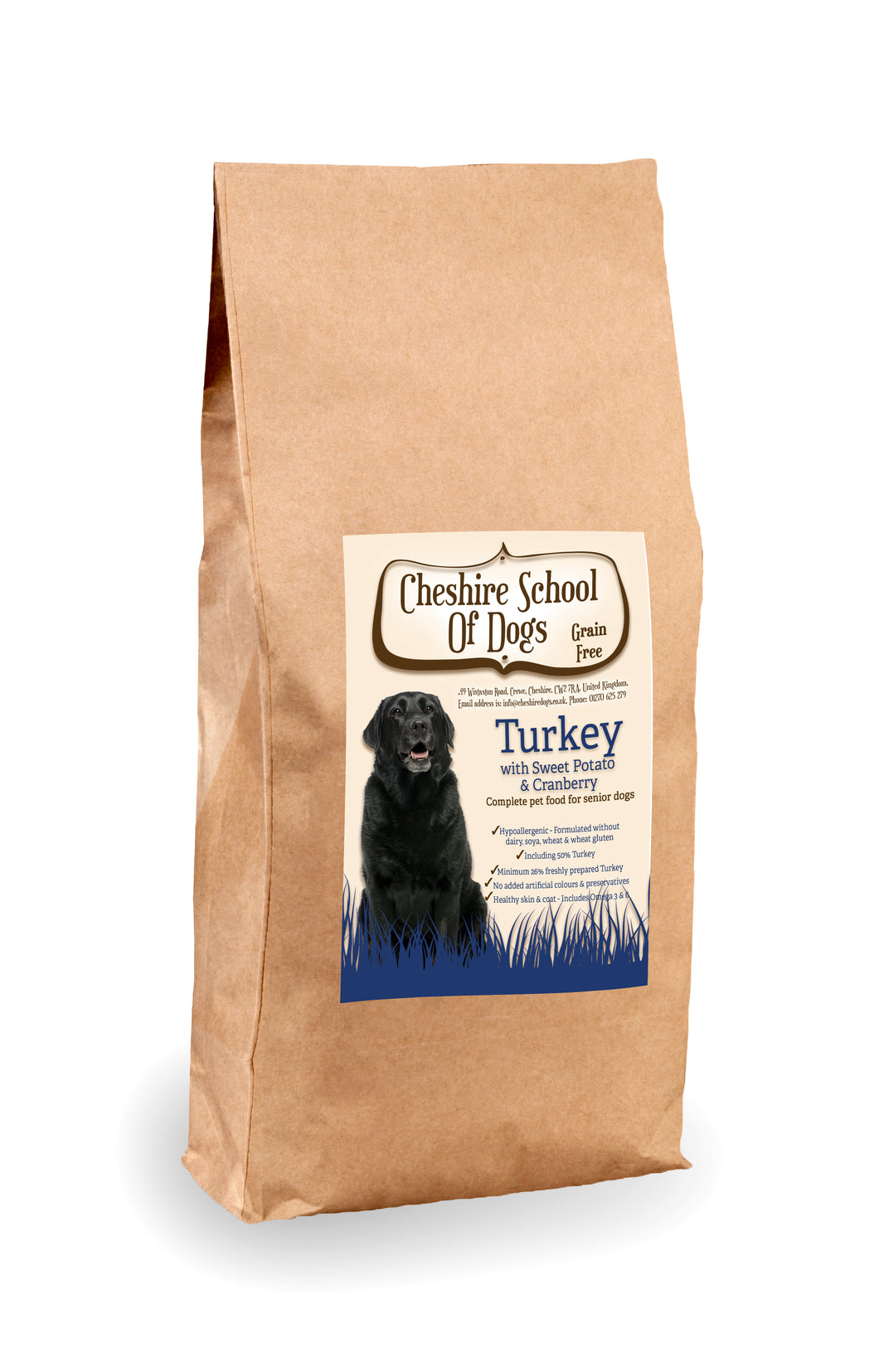 Grain Free - Turkey with Sweet Potato & Cranberry - Complete food for SENIOR dogs